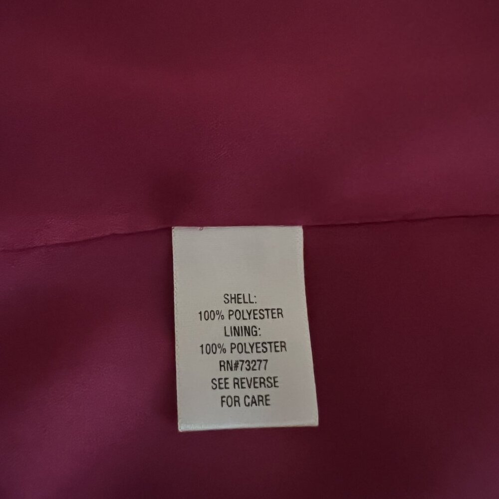 Apt. 9 Fuchsia Ruffle Halter Dress - Size 10 - Picture 7 of 8